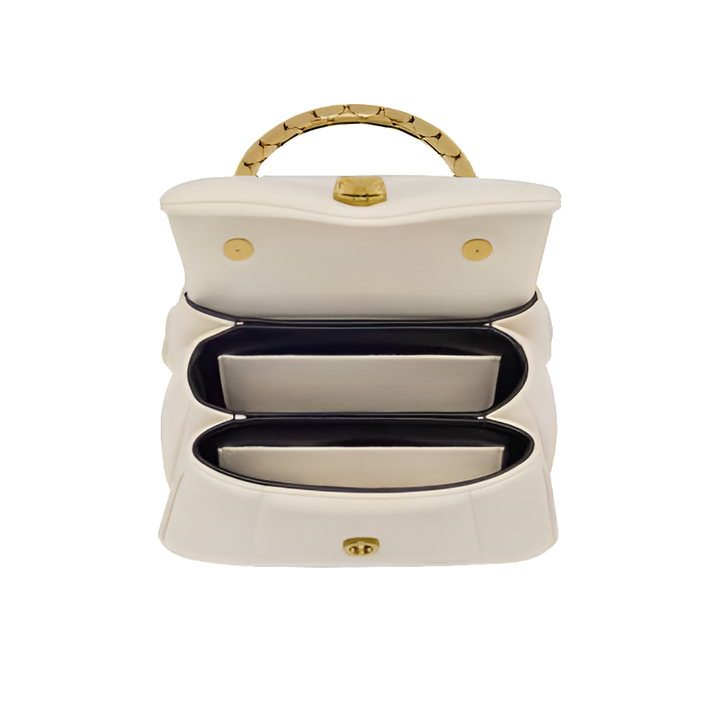 SERPENTI REVERSE TOP HANDLE BLANC