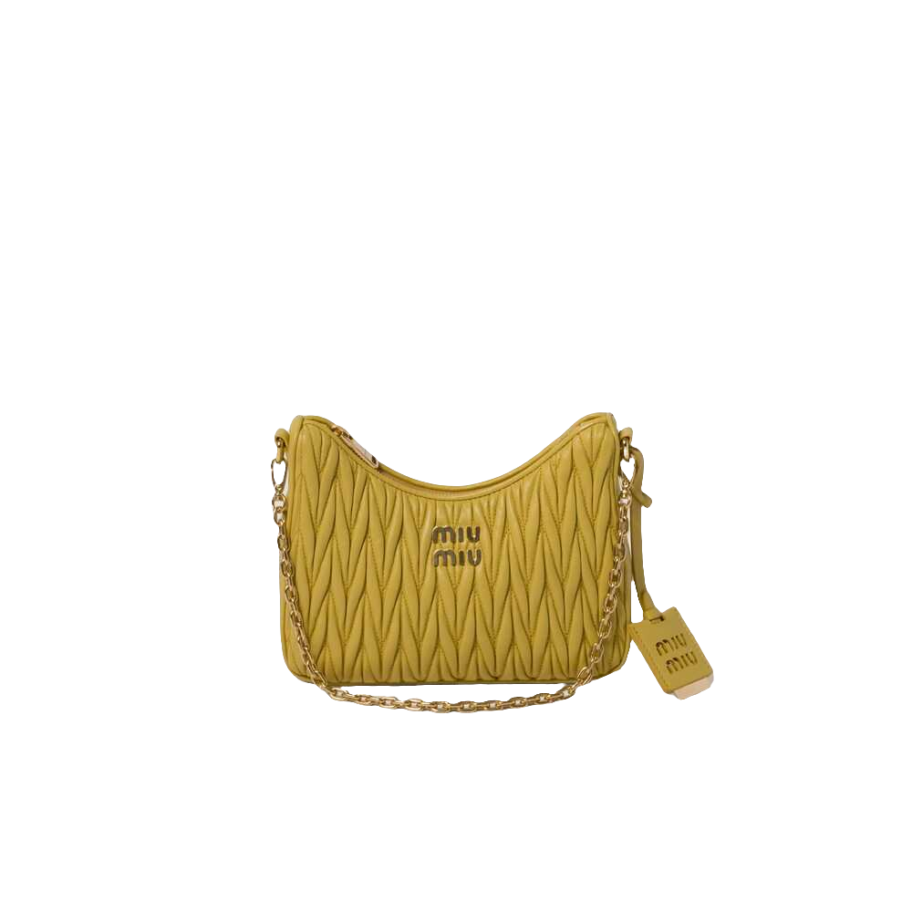 MIÛ MIÜ Wander matelassé nappa leather