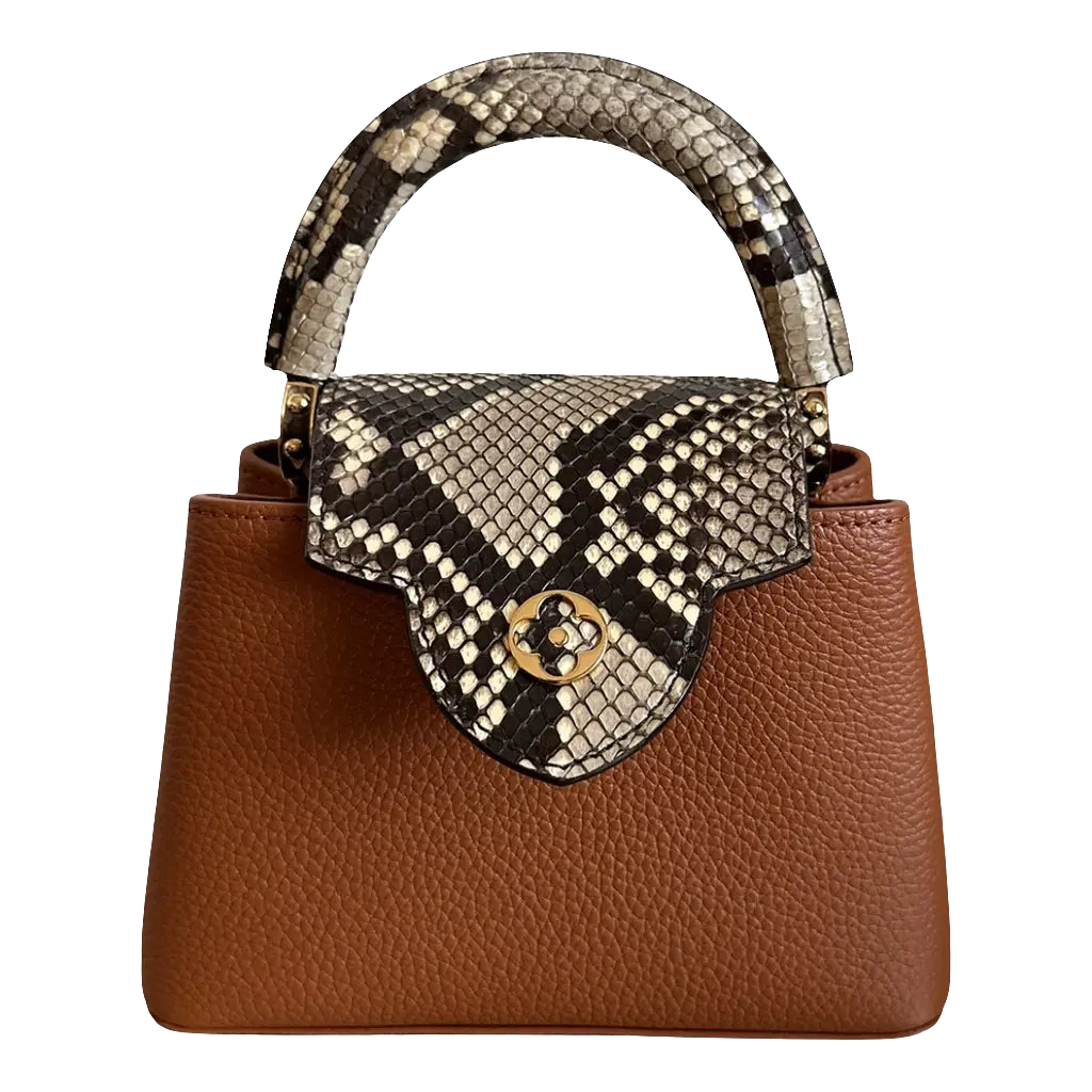 LV Sac à main Capucines 
Marron