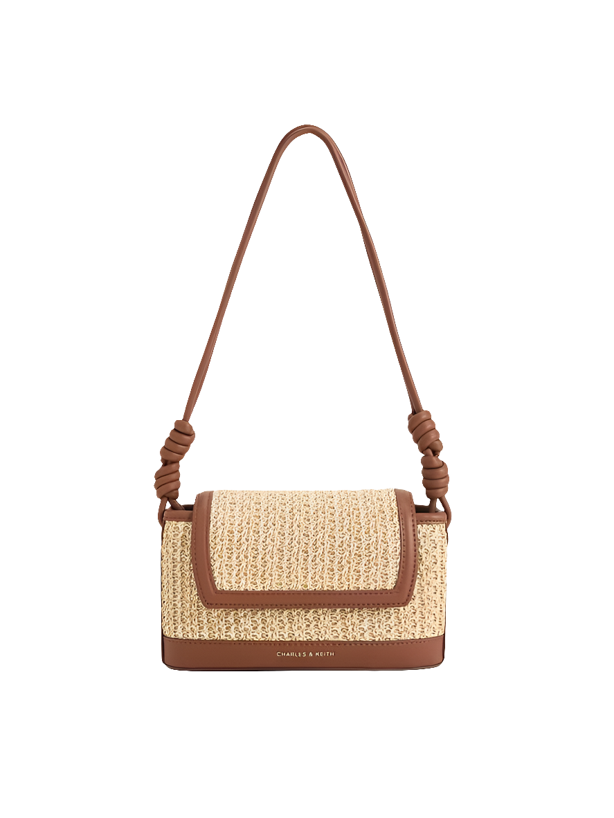 Sabine Raffia Knotted-Strap Bag - Multi