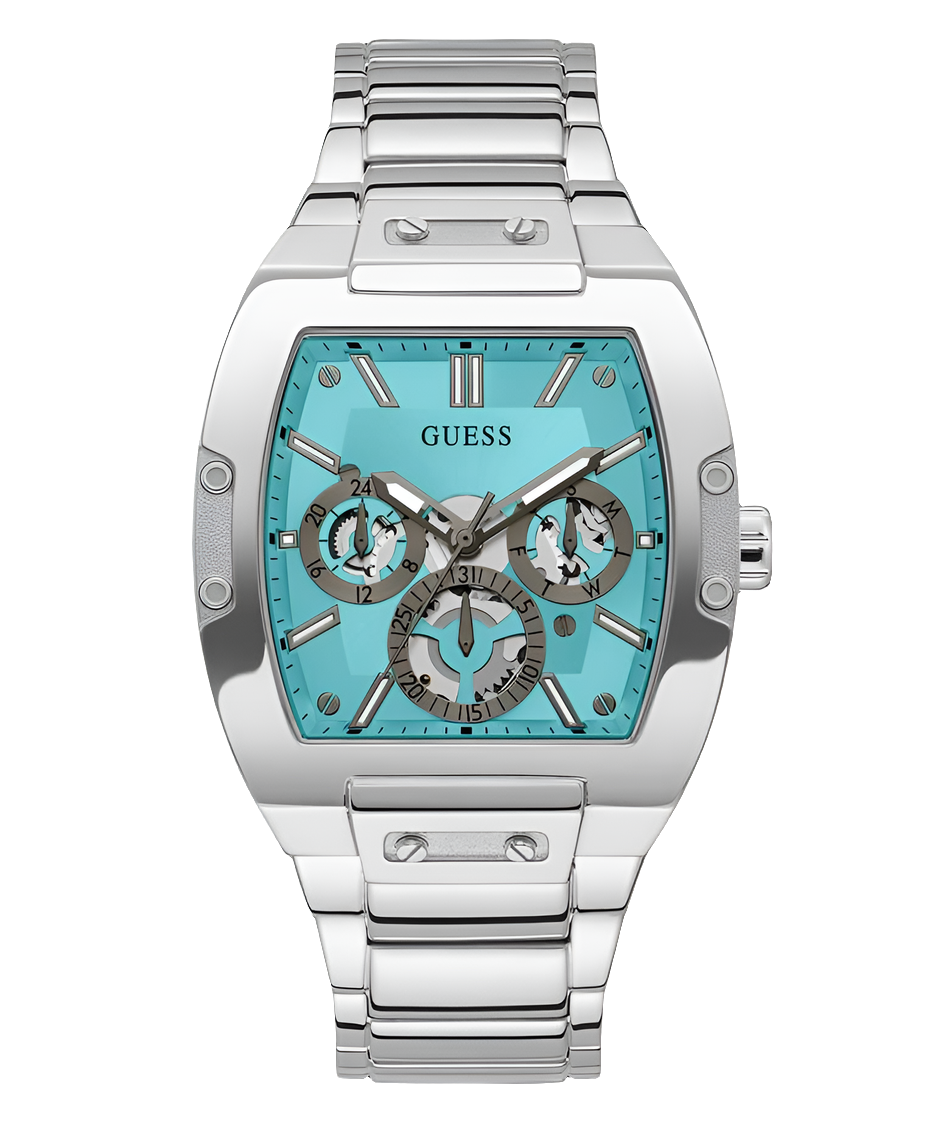 GSS Mens Silver Tone Multi-function Watch