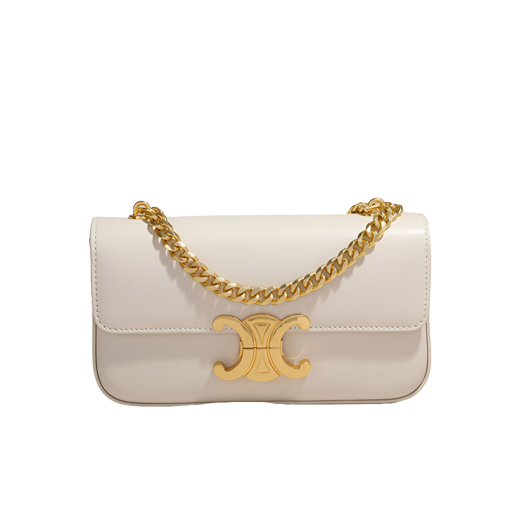 Cêlinë 
Sac bandoulière Triomphe chain, Blanc