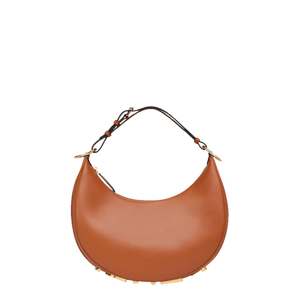 Fendi graphy Small Sac en cuir marron