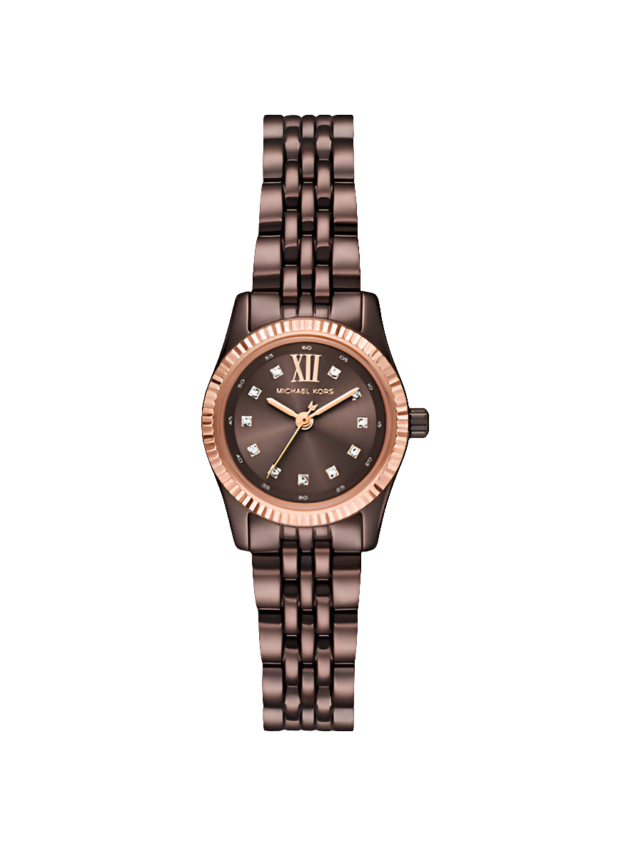 MICHAEL KORS
Petite montre Lexington espresso à pierres pavées