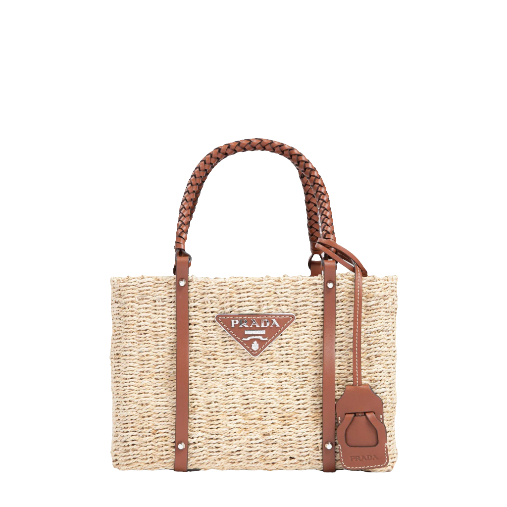 Pr@da
Pr@da Two Tone Woven Tote Bag