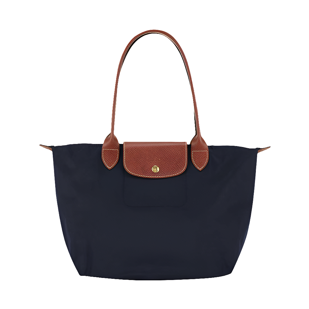 LÔNGCH@MP Le Pliage Cuir M Tote Bag