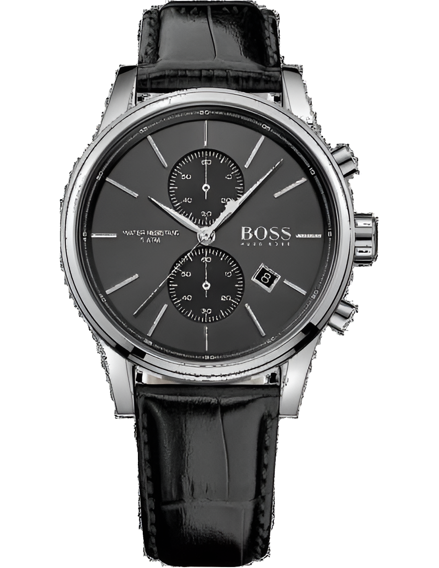 Montre Homme Hugo Bos# Jet 1513279 Bracelet cuir noir