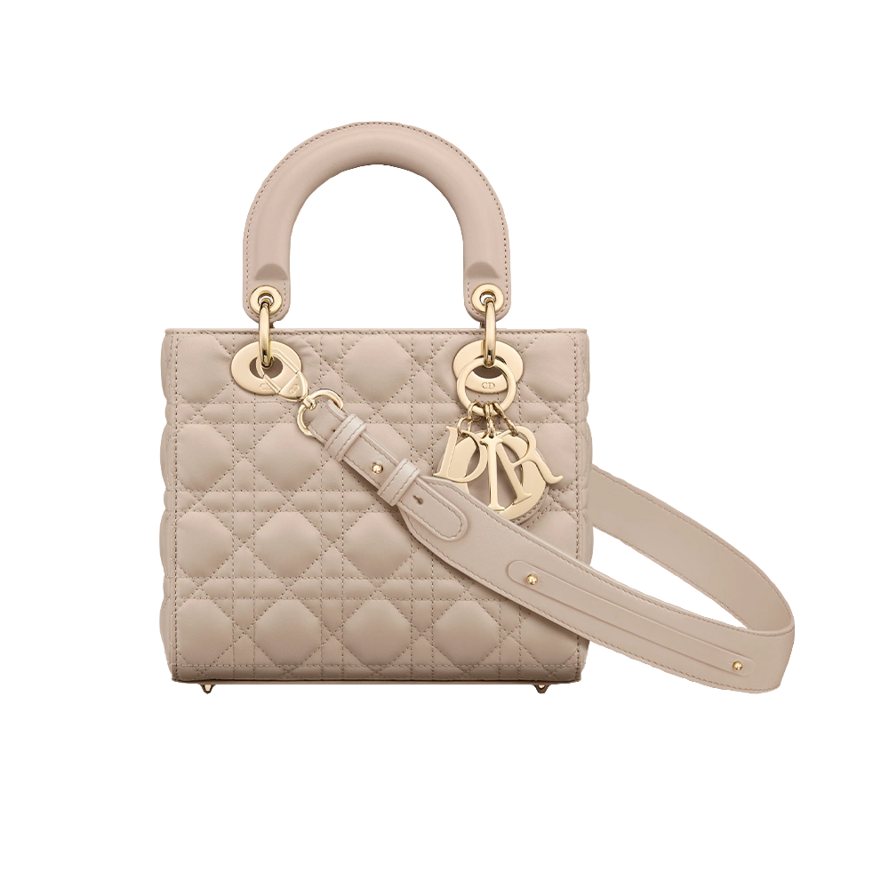 Sac Ladÿ Diôr My ABCDiôr Small
d'agneau Cannage beige poudre