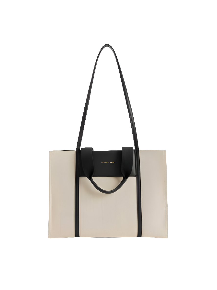 Shalia Canvas Tote Bag - Black