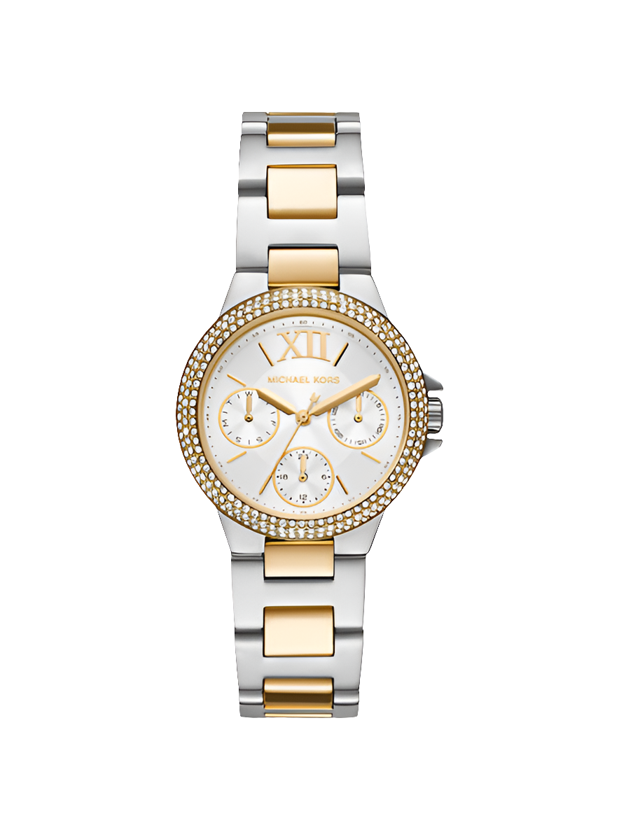 Mich@el Kors
Petite montre Camille bicolore avec pierres pavées