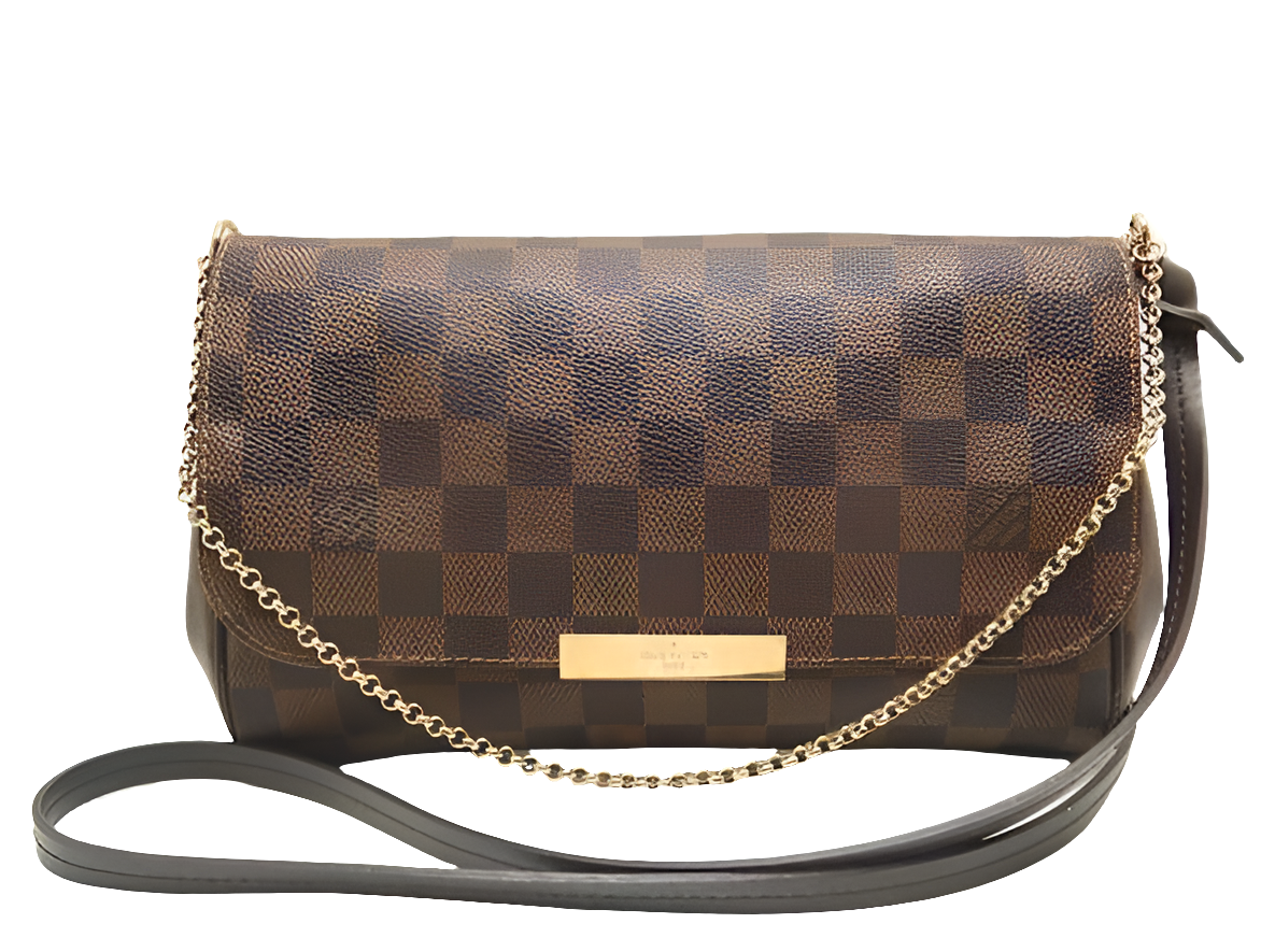LV Sac à épaule Damier Favorite MM de Louis Vuitton Damier ebène