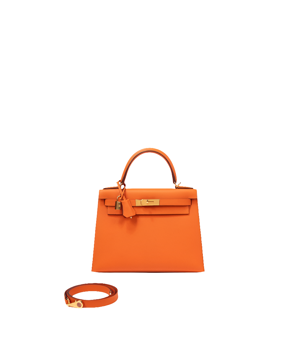 HRMS
Orange Epsom Kelly 28 Sellier Gold Hardware, 2023