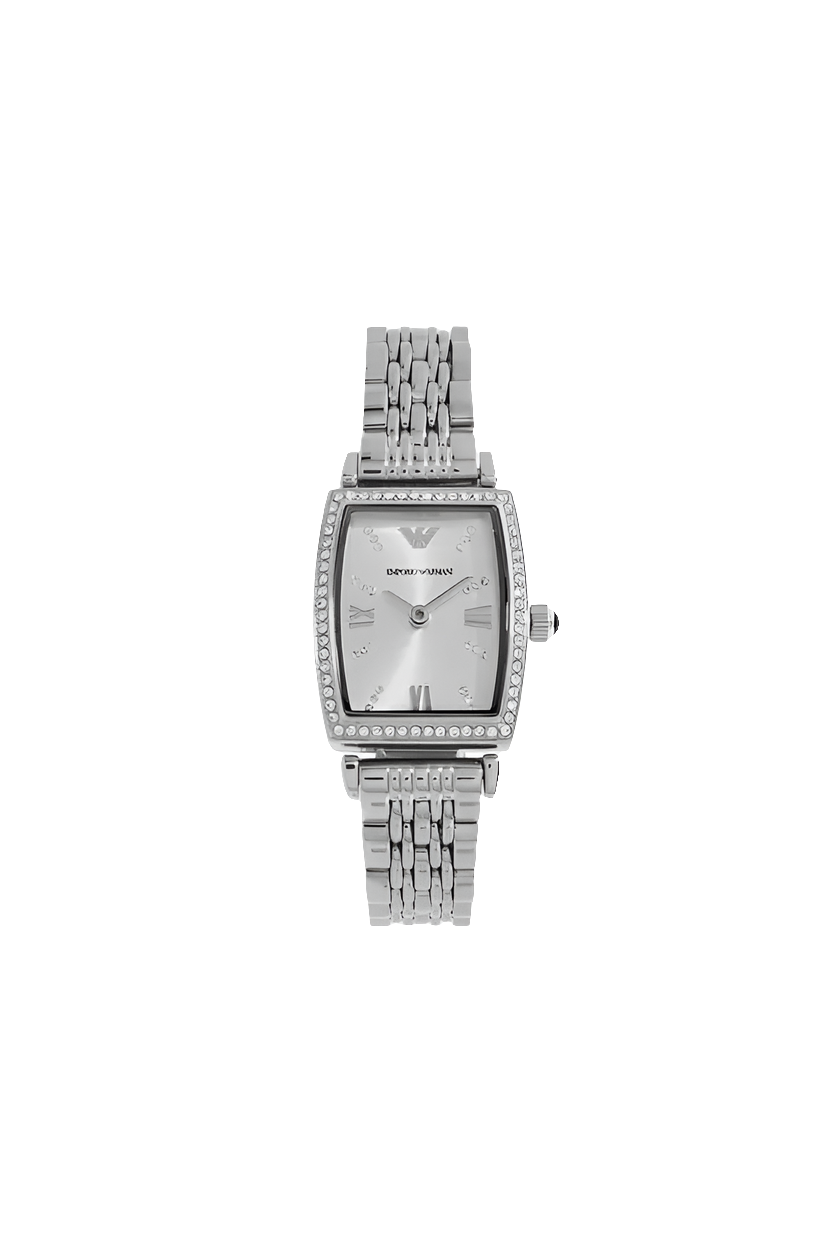 Emporio Armani 
two-hand stainless steel watch