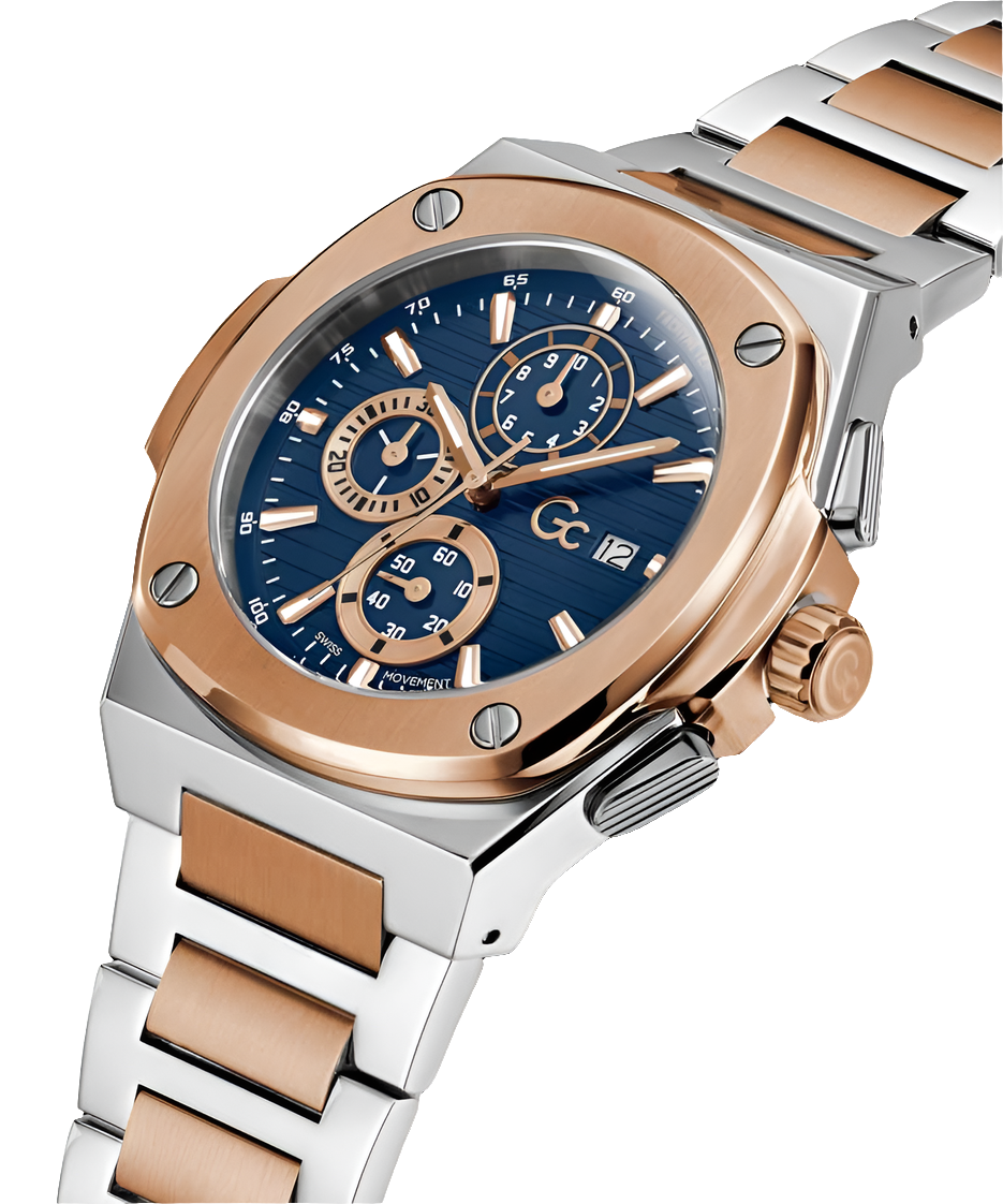 Gc Coussin Shape Chrono Metal 44 mm