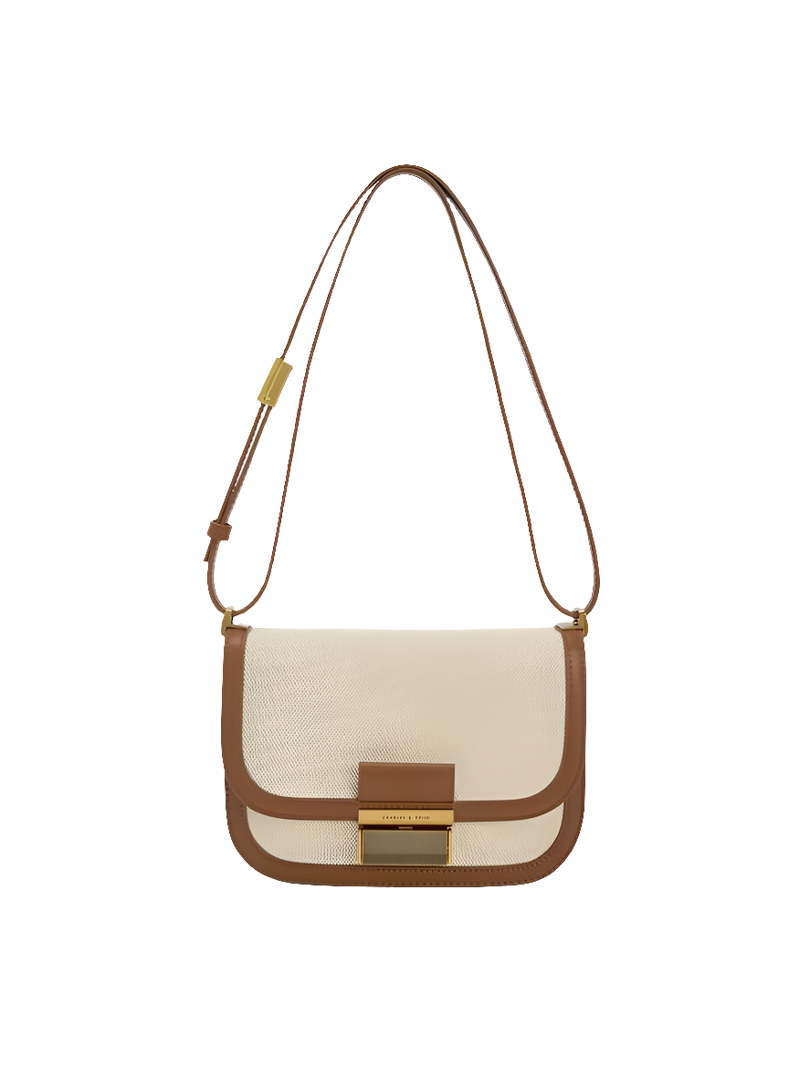 Charlot Canvas Crossbody Bag - Chocolate