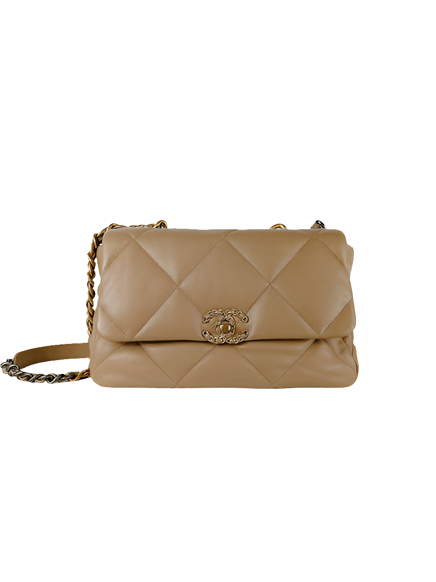 Ch@nel
Sac à main Chanel 19 
Camel