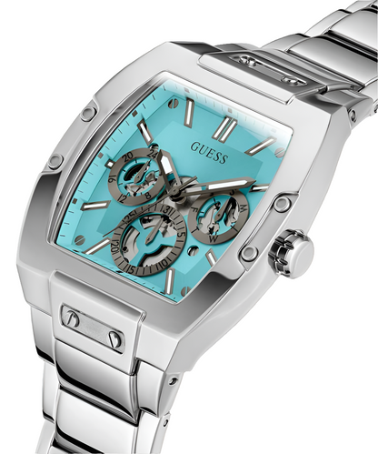 GSS Mens Silver Tone Multi-function Watch