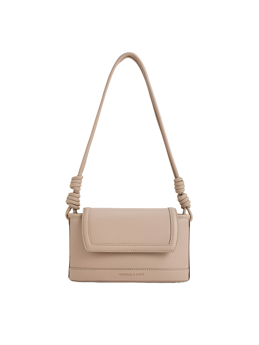 Sabine Knotted-Strap Bag - Taupe