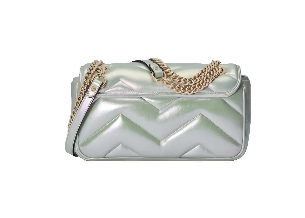 GG Marmont Petit sac à bandoulière Vert irisé