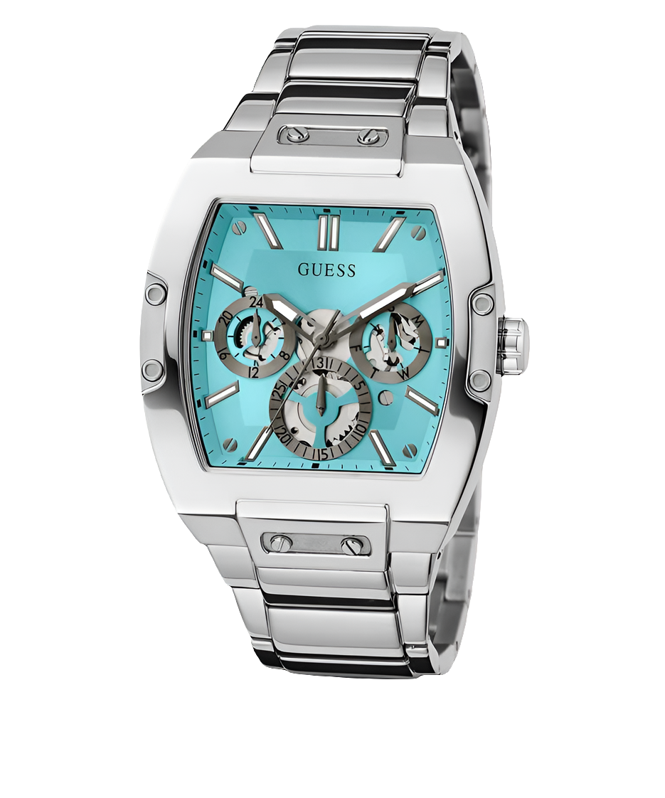 GSS Mens Silver Tone Multi-function Watch