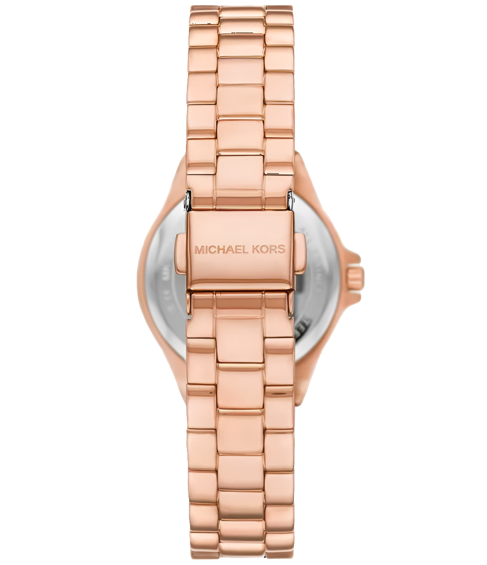 MK Lennox MK7396, Magenta Dial, Rose Gold Steel Bracelet