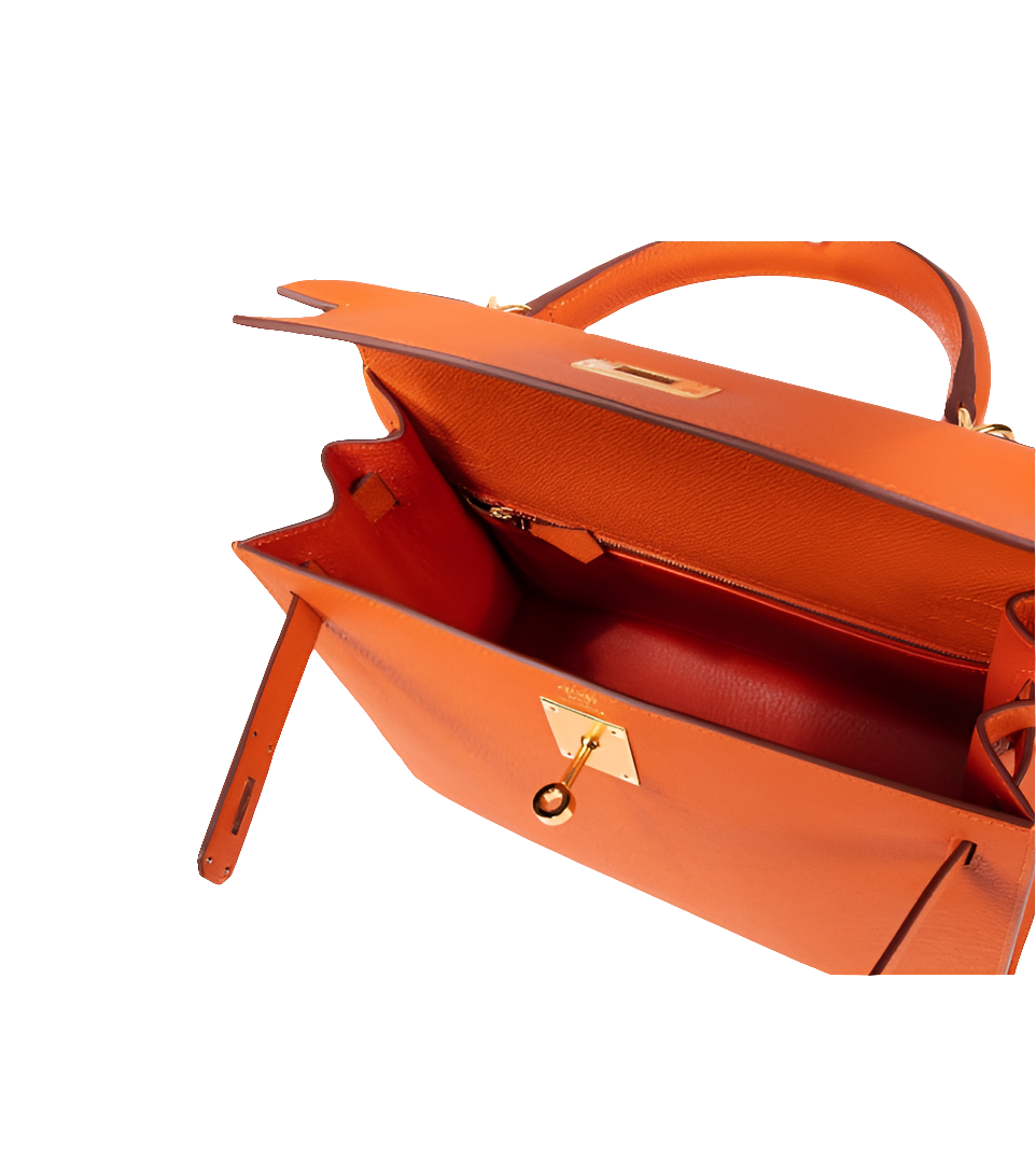 HRMS
Orange Epsom Kelly 28 Sellier Gold Hardware, 2023