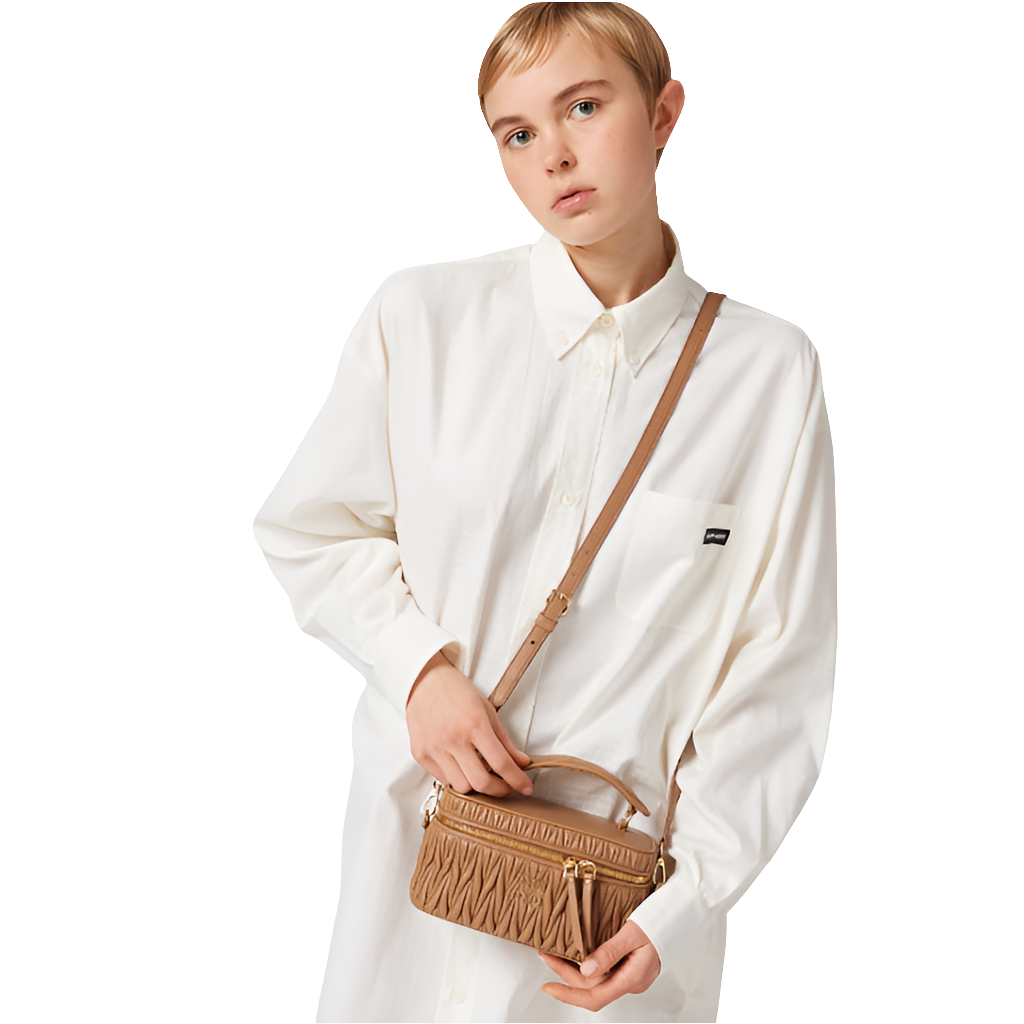 MIÛ MIÜ Sac porté épaule  nappa matelassé