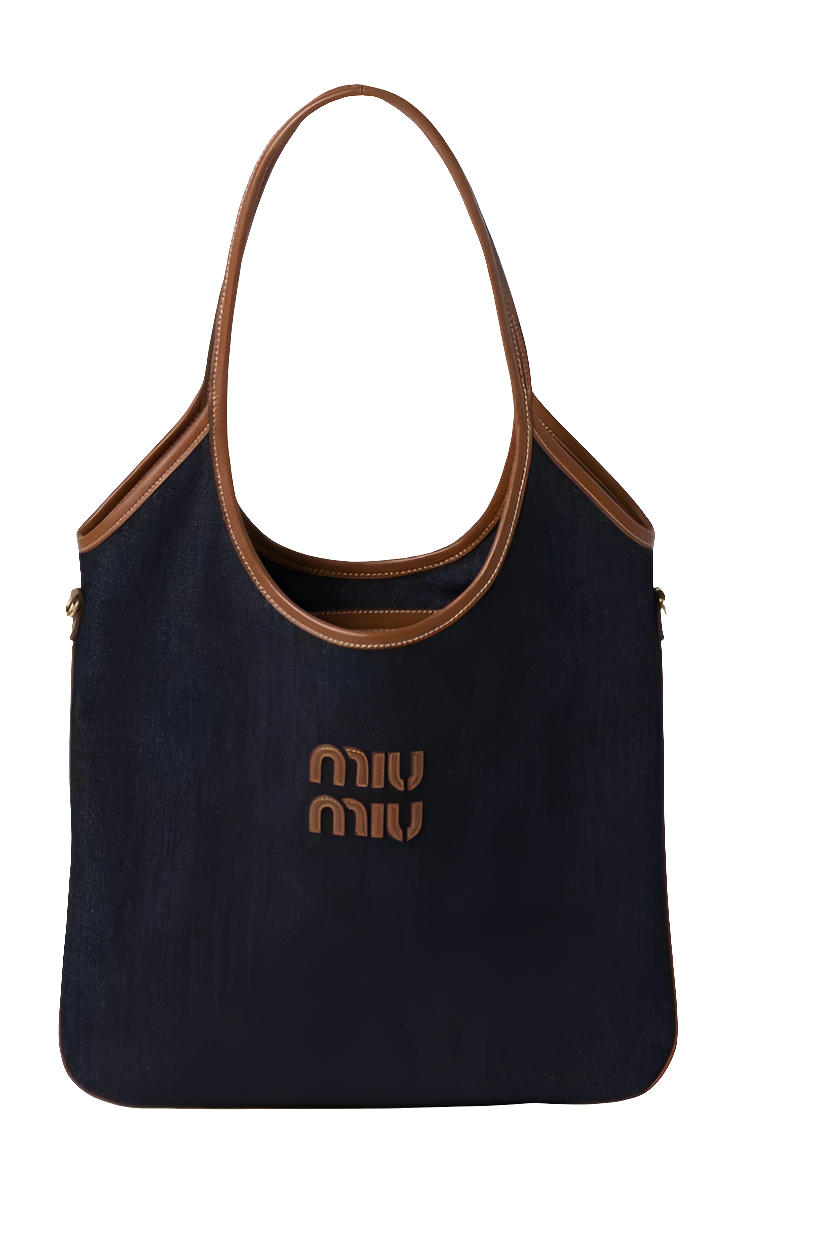MIÛ MIÛ 
Cabas Ivy, Bleu