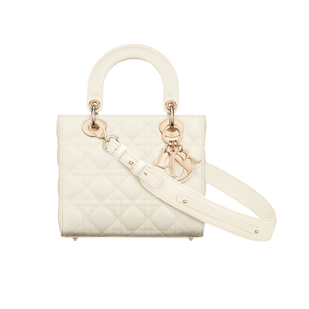 Sac Ladÿ Diôr My ABCDiôr Small
d'agneau Cannage couleur latte