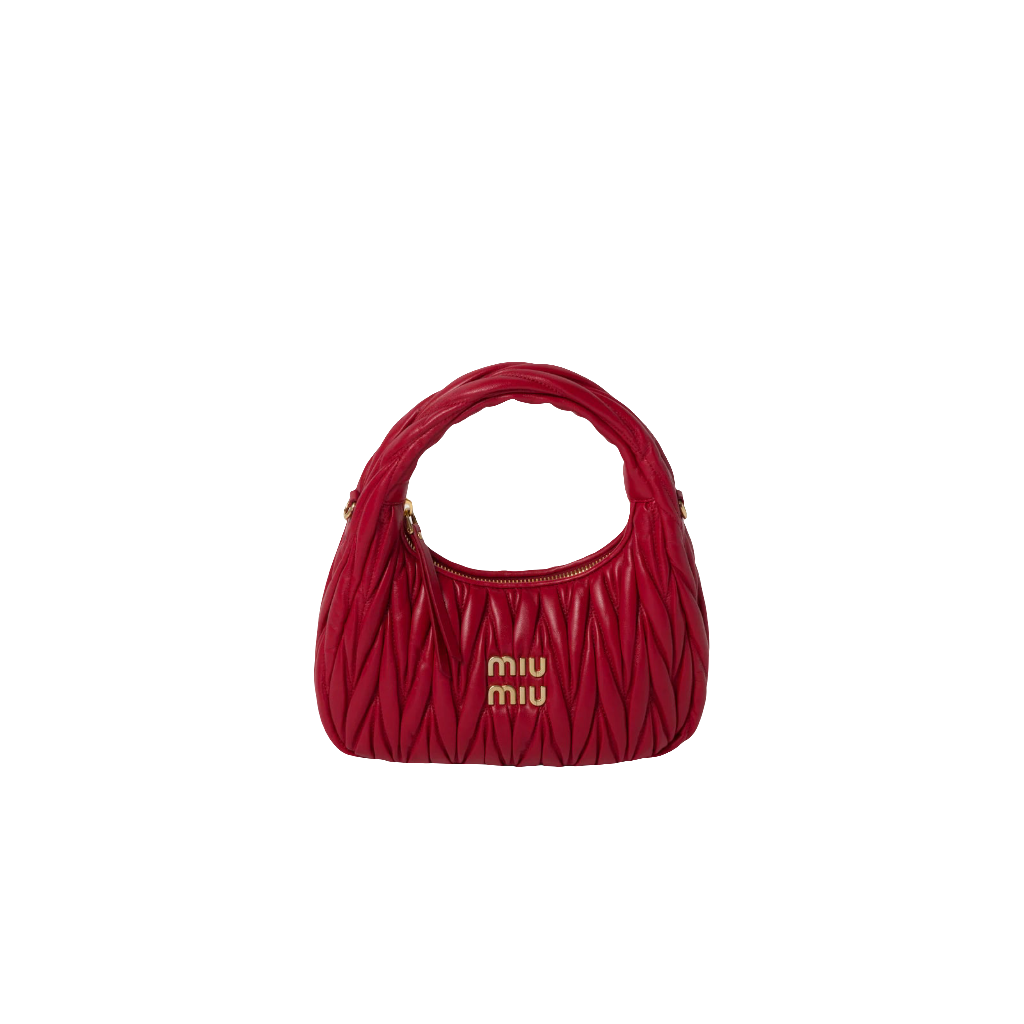 MIÛ MIÜ Sac hobo Wander  nappa matelassé