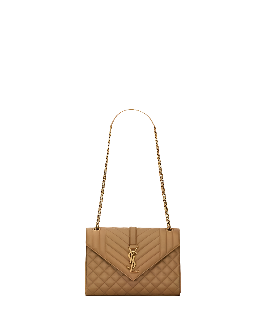 YSL ENVELOPE MEDIUM d’agneau MATELASSÉ
DARK CORK