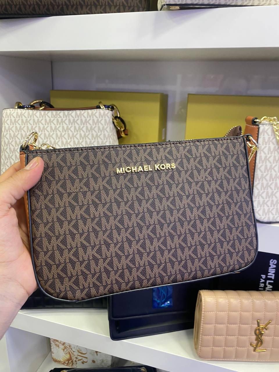 MICH@EL KORS
Mini sac imprimée Jet Set - Marron
