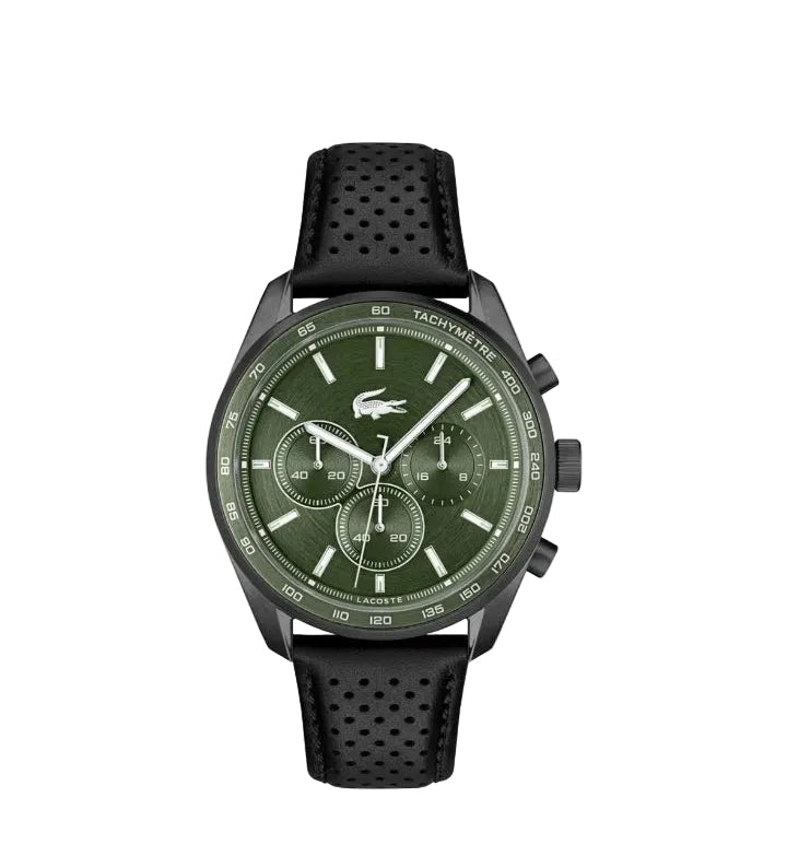 Montre Homme Lacoste Boston 2011345 cadran vert bracelet cuir