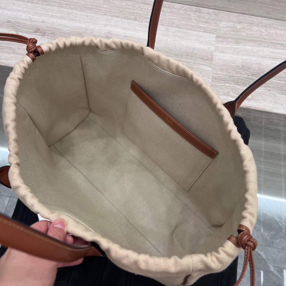 Cêlinë 2024Canvas Tote Bag for Women, Color Matching Commuter Shoulder Bag