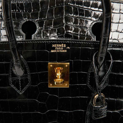 BIRKIN 35 HRMS CROCO NOIRE