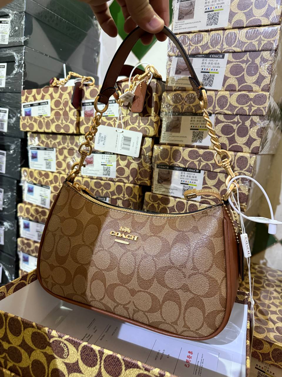 Co@ch Sac épaule Teri en toile exclusive