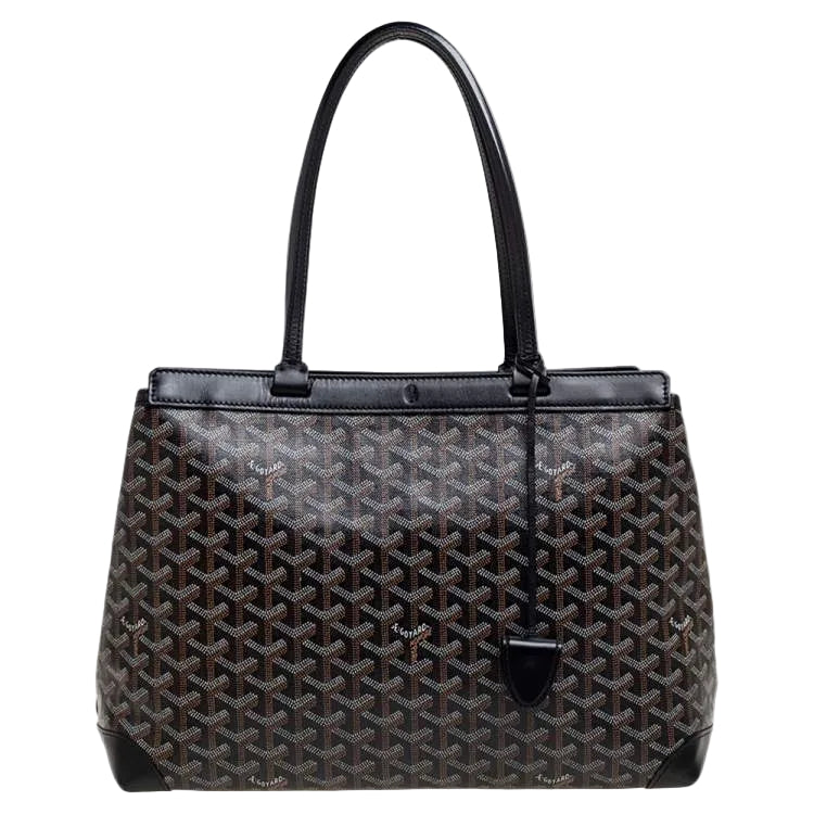Goyard Goyard Cabas Bellechasse PM en toile enduite Goyardine noire