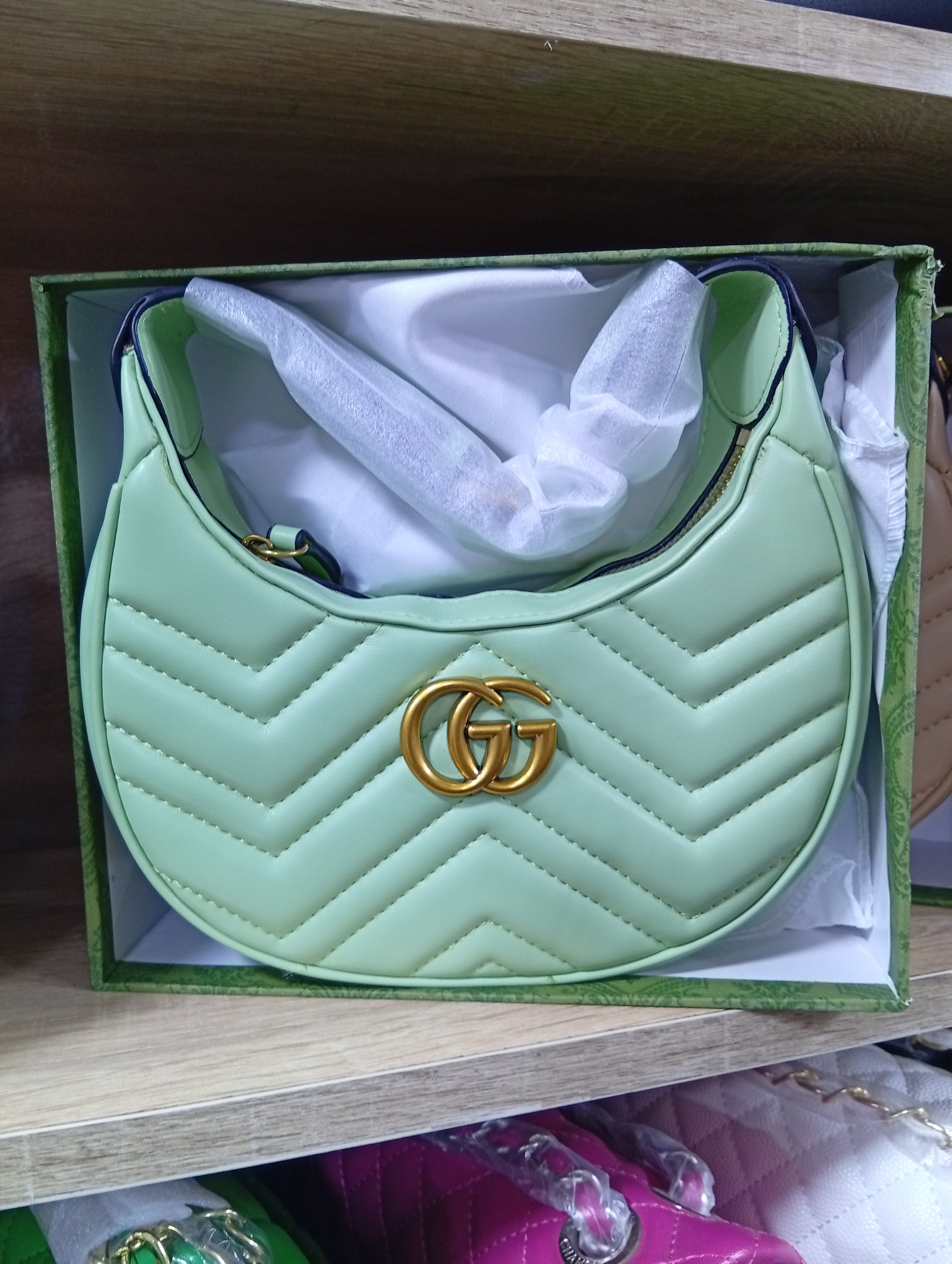 GG marmont half-moon shaped mini bag