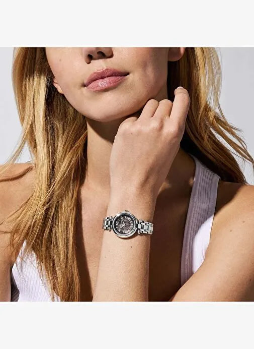Montre Michael Kors Laney pour femme, argent, 30 mm