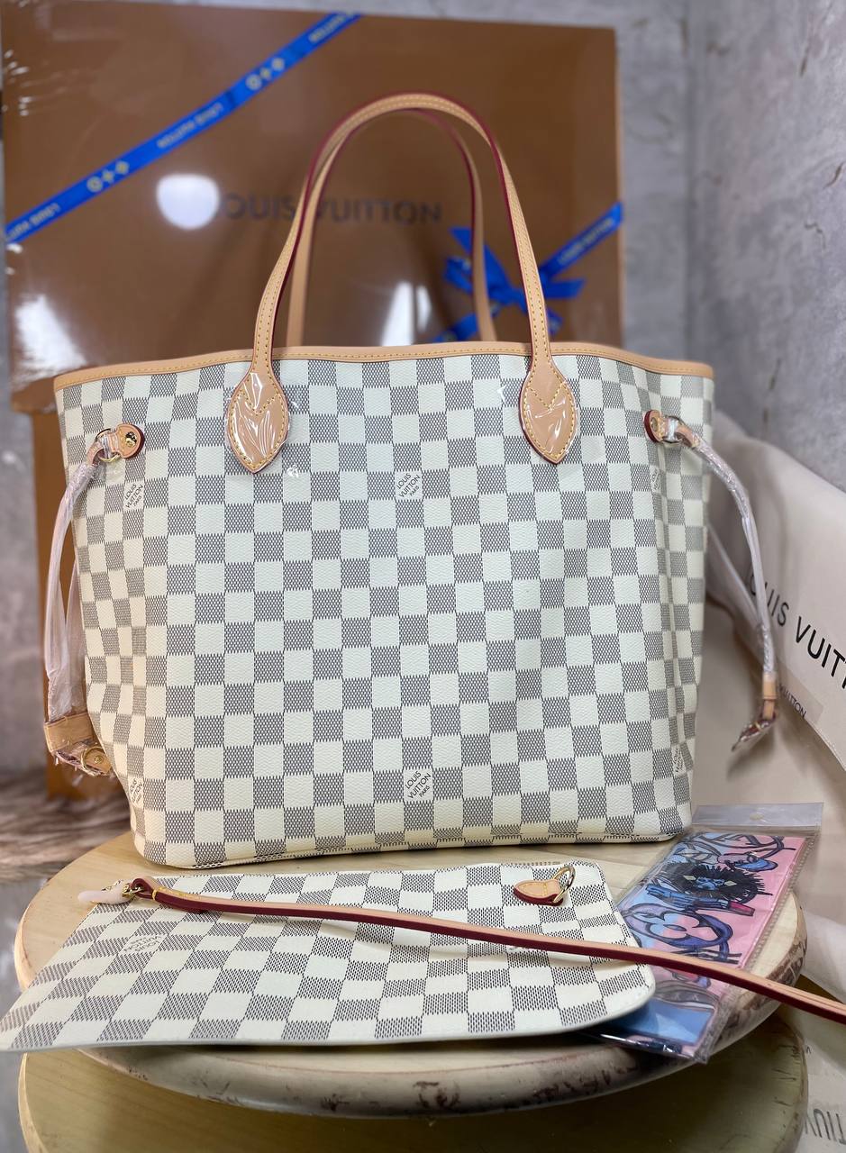 LV Sac Neverfull GM En cuir