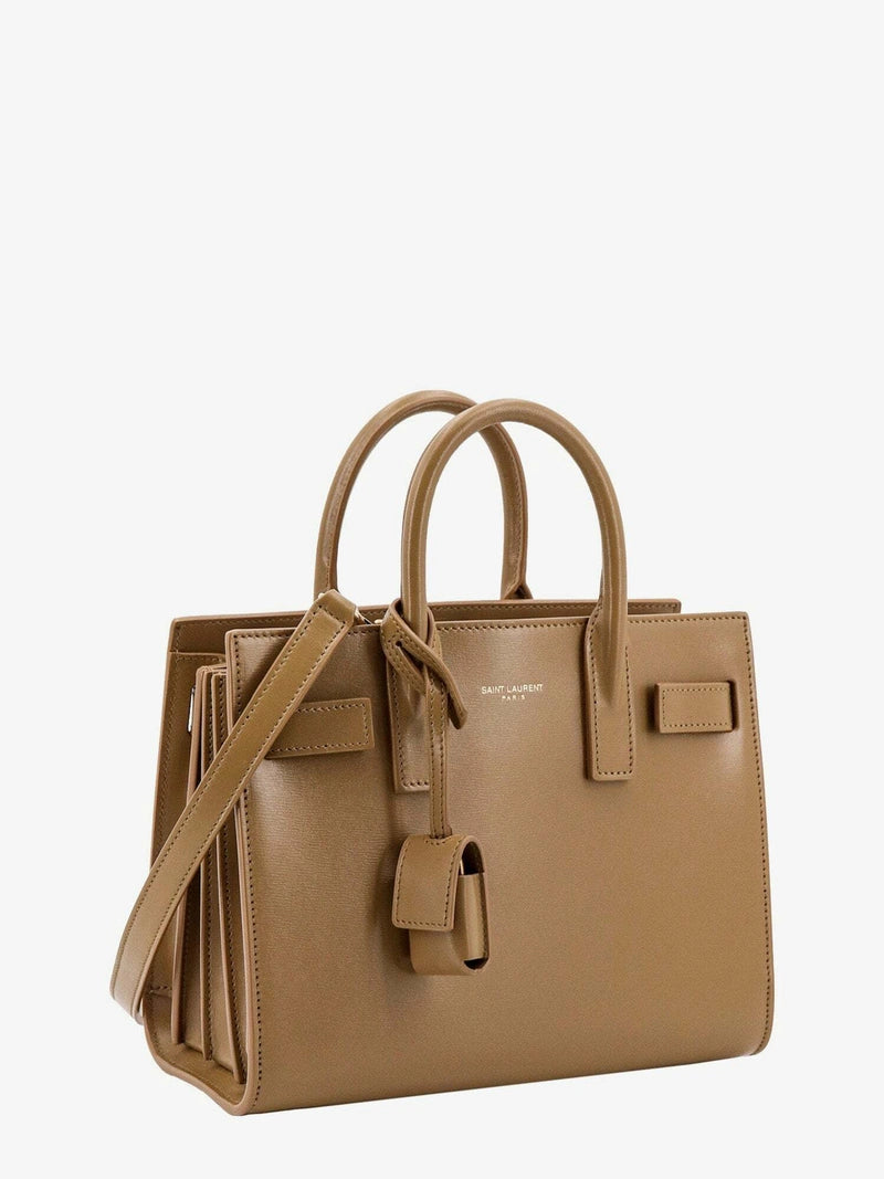 Saint Laurent Sac De Jour En cuir Beige Femme