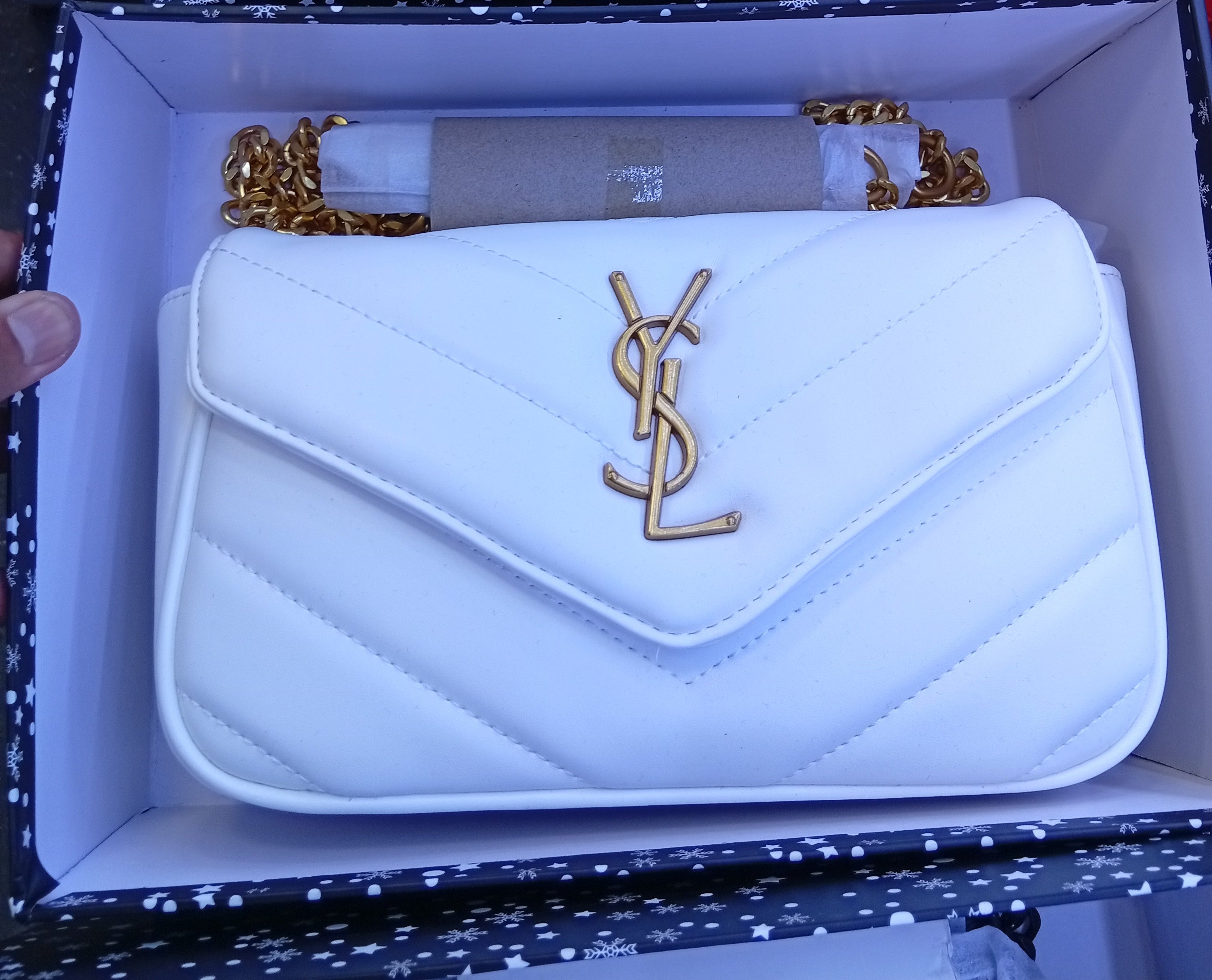 YSL SAC MINI LOULOU  BLANC