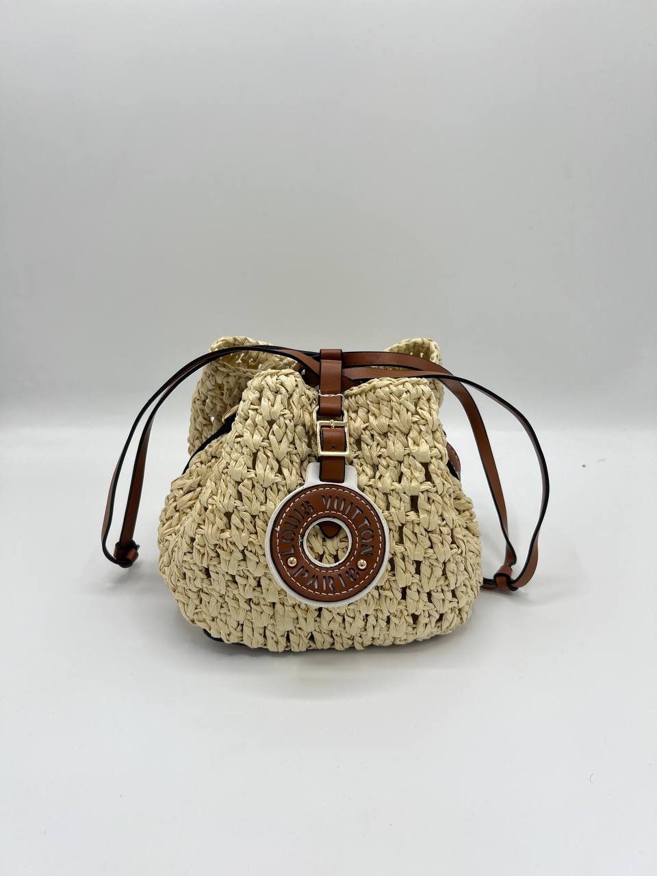 LV Sac bandoulière mini en raphia