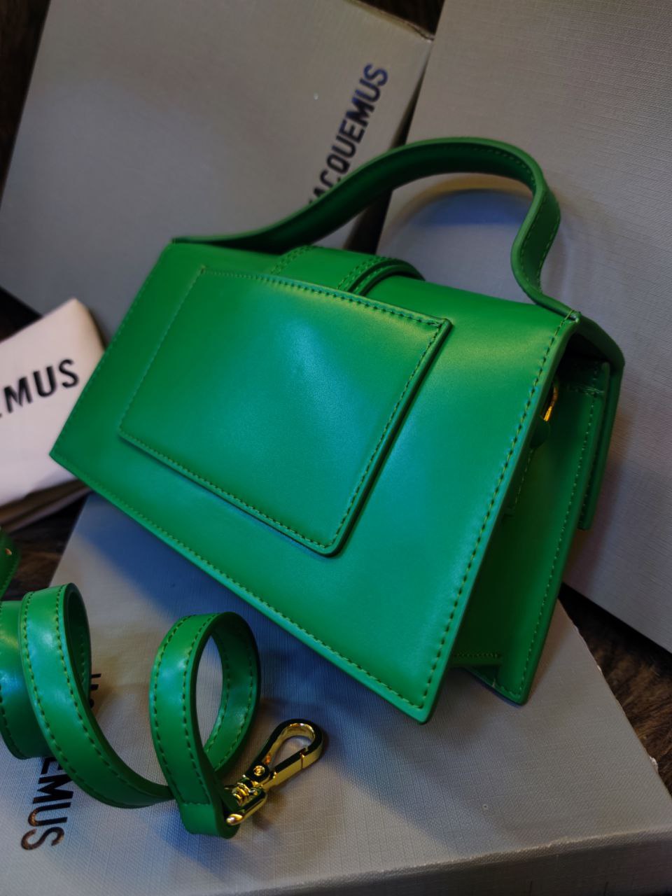 J@cquemus Le Bambino Grand Bag Green