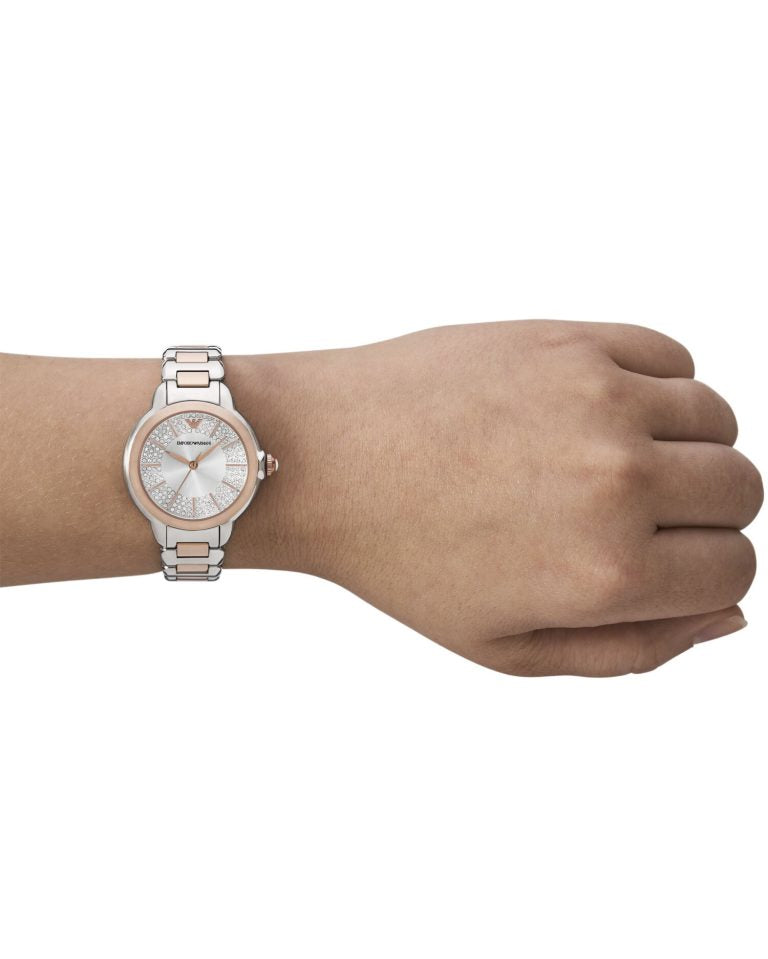 Montre Empôriô Armani Mia Bicolore Rosé Pour Femme, AR11643