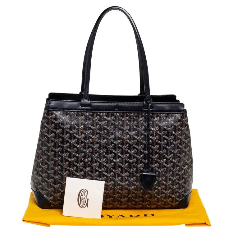 Goyard Goyard Cabas Bellechasse PM en toile enduite Goyardine noire