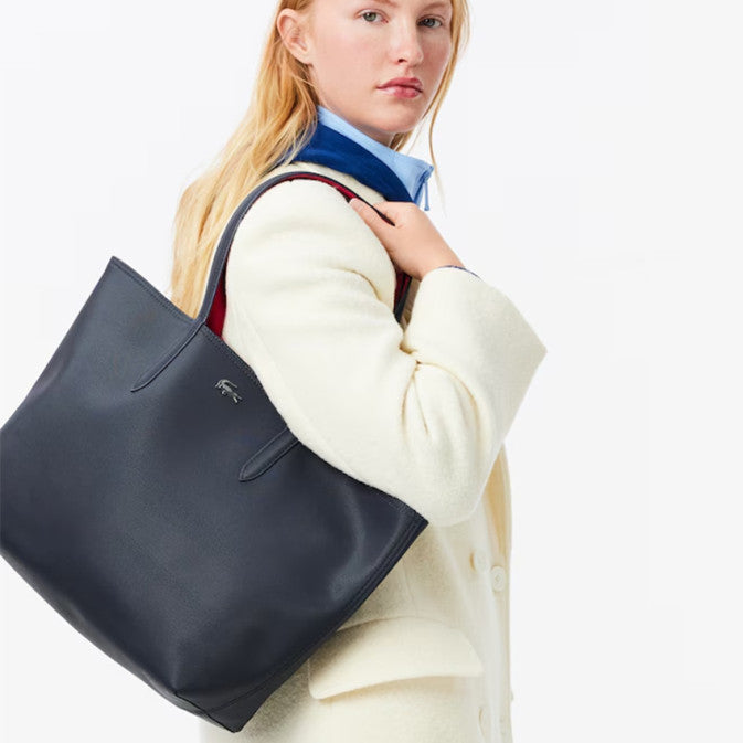 Lacoste Sac Cabas Reversible Anna Viennois Abimes Petunia