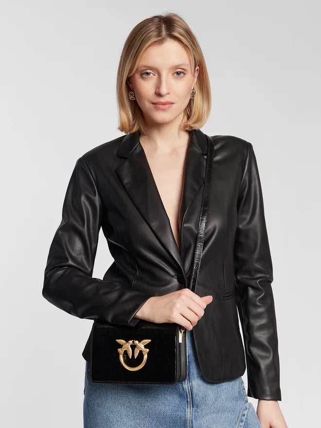 PÏNKÔ Mini sac Love Click Pure Shapes, Noir