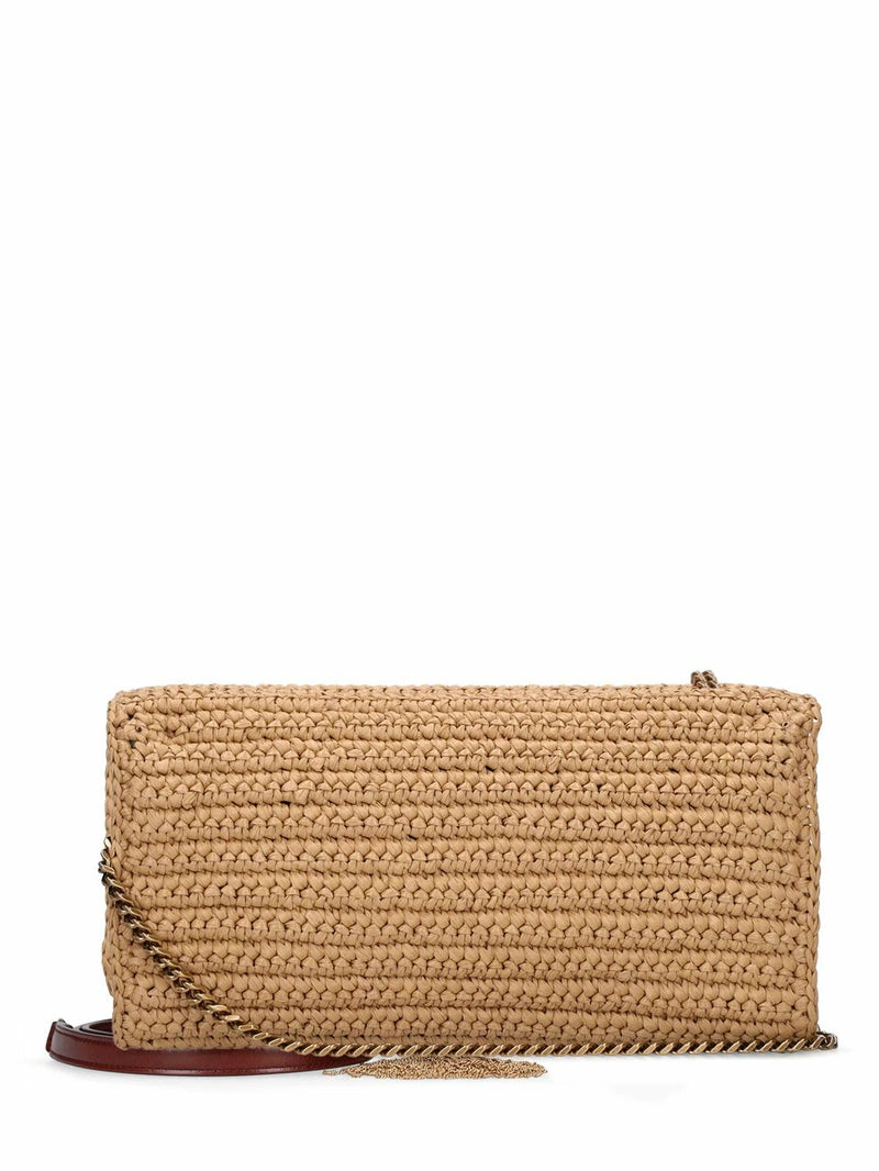 S@INT LAURENT - Kate 99 Raffia Bag W/ Tassel