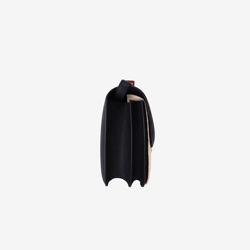 Sac Hermès Constance 18  Epsom noir et finitions en palladium